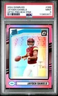 2024 Panini Donruss - Rookie Jayden Daniels #389 Optic Preview Pink Prizm PSA 9