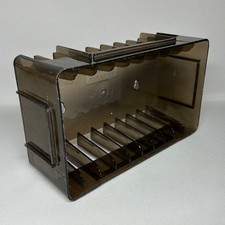 Vintage Stako Tape Plastic Cassette Holder Made in England Hods up to 10 Tapes