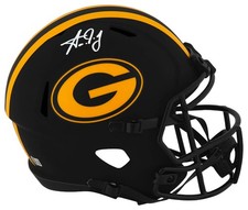 Aaron Jones Signed Packers ECLIPSE Riddell Full Size Replica Helmet -BECKETT COA