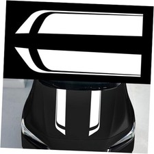 Car Hood Decal Sticker, Racing Stripes, Automotive Side Body Stripe White