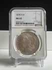 1878-S Morgan Silver Dollar $1 MS63 NGC Graded Coin - San Fransisco Mint