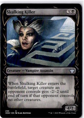 Skulking Killer (Showcase) 296 Innistrad: Crimson Vow Magic: The Gathering NM