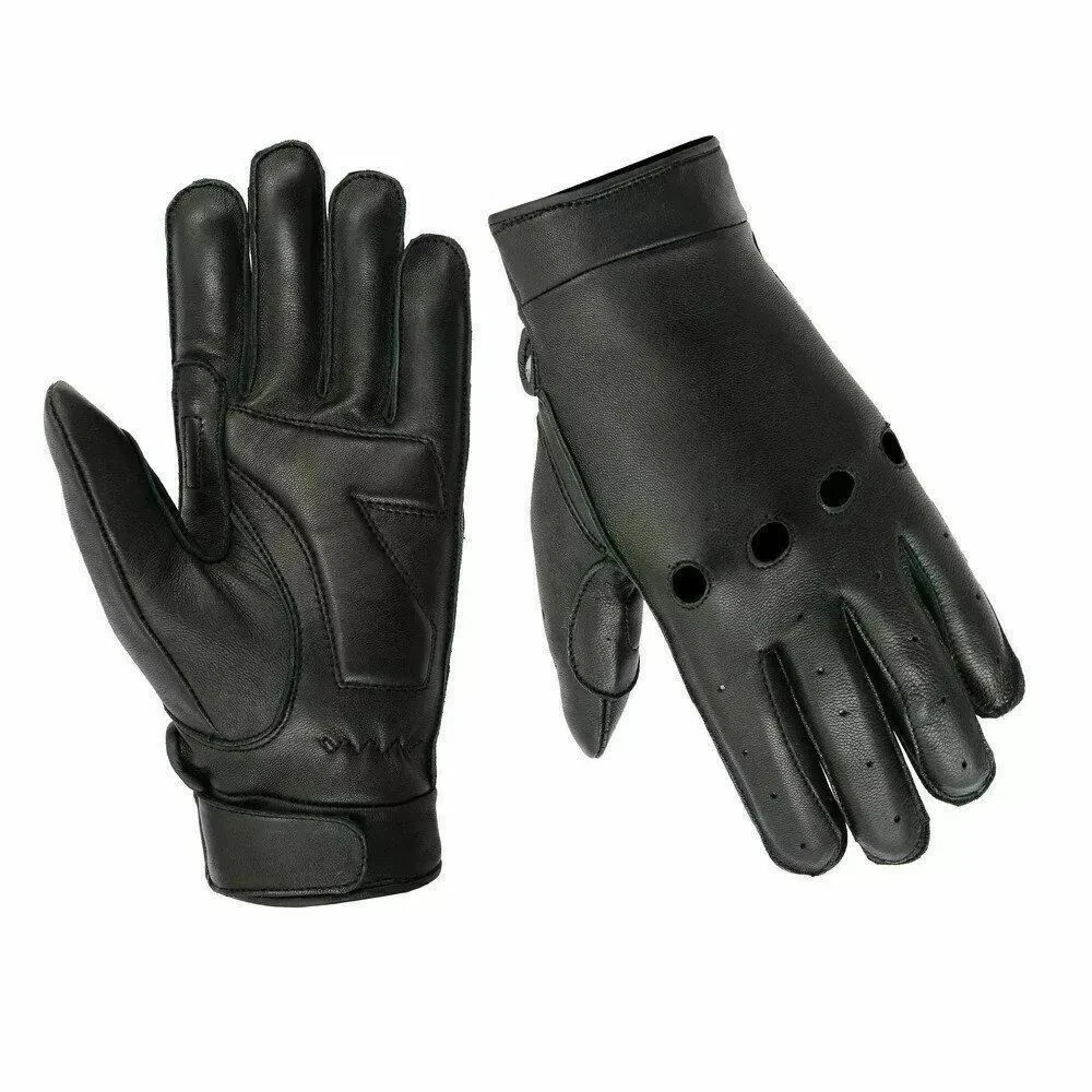 Men's Premium Leather Cruiser Gloves DS97 Size XS