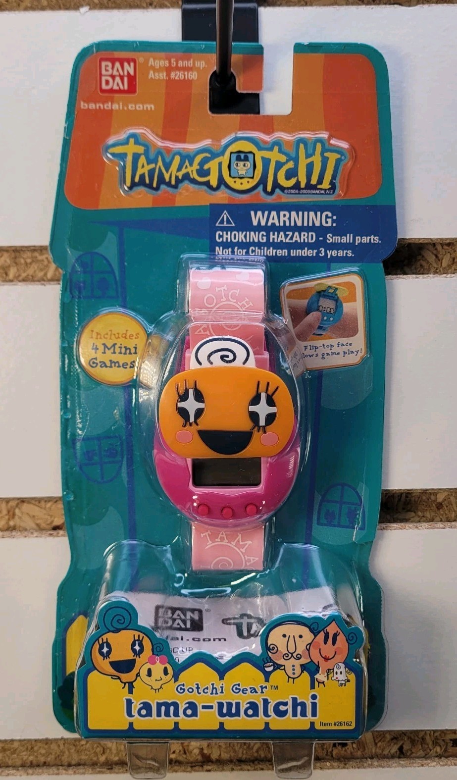 Tamagotchi Tama-Watchi Memetchi Gotchi Gear New Pink Orange Fast Ship