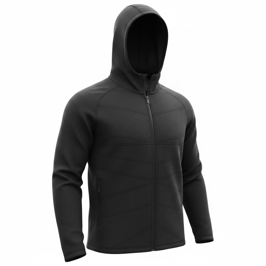 Peter Millar Orion Full Zip Quilted Performance Hoodie Black Mens XL NWT $250