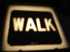 Vintage Glass Pedestrian Walk Traffic Signal Light Lens Vintage Glass Pedestrian Walk Traffic Signal Light Lens