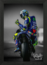 Poster arte da parete con cornice moto Valentino Rossi quadro stampa su tela
