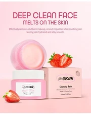 Make up removing cleansing balm gentle and natural (Strawberry cleansing balm)