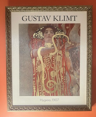 Gustav Klimt  Hygieia   Framed Wall Art Nouveau Print on Canvas