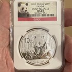 SILVER PANDA 2012 China $10Y Early release NGC MS69 — photo 1