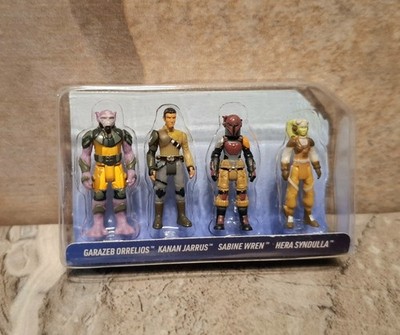 Star Wars Micro Galaxy Squadron - Zeb Sabine Hera Mini-Figures from Ghost Set
