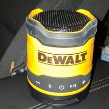 DEWALT DCR008 Rechargeable Mini Bluetooth Speaker Yellow USB Input
