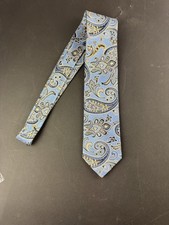 Jos. A. Bank Signature Collection Blue Paisley Silk Tie Men's Necktie