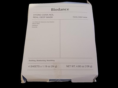 BIODANCE Hydro Cera-nol Real Deep Mask - Hydrogel - 34 g x 4 Stück -- 5372/903