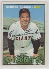 1967 Topps Herman Franks #116 6g3
