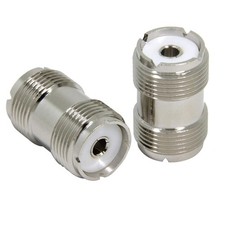 2PCS SO-239 UHF Female to Female Coupler Connector RF Barrel Adapter For PL-259