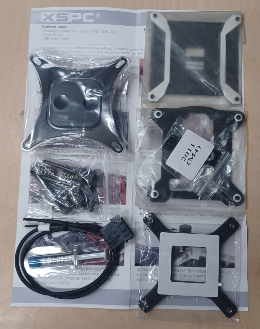 XSPC RayStorm Edge Addressable RGB Intel CPU Water Block - Silver