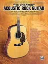 Greatest Acoustic Rock Guitar Tab Sheet Music Chords Lyric 45 Hit Songs Book