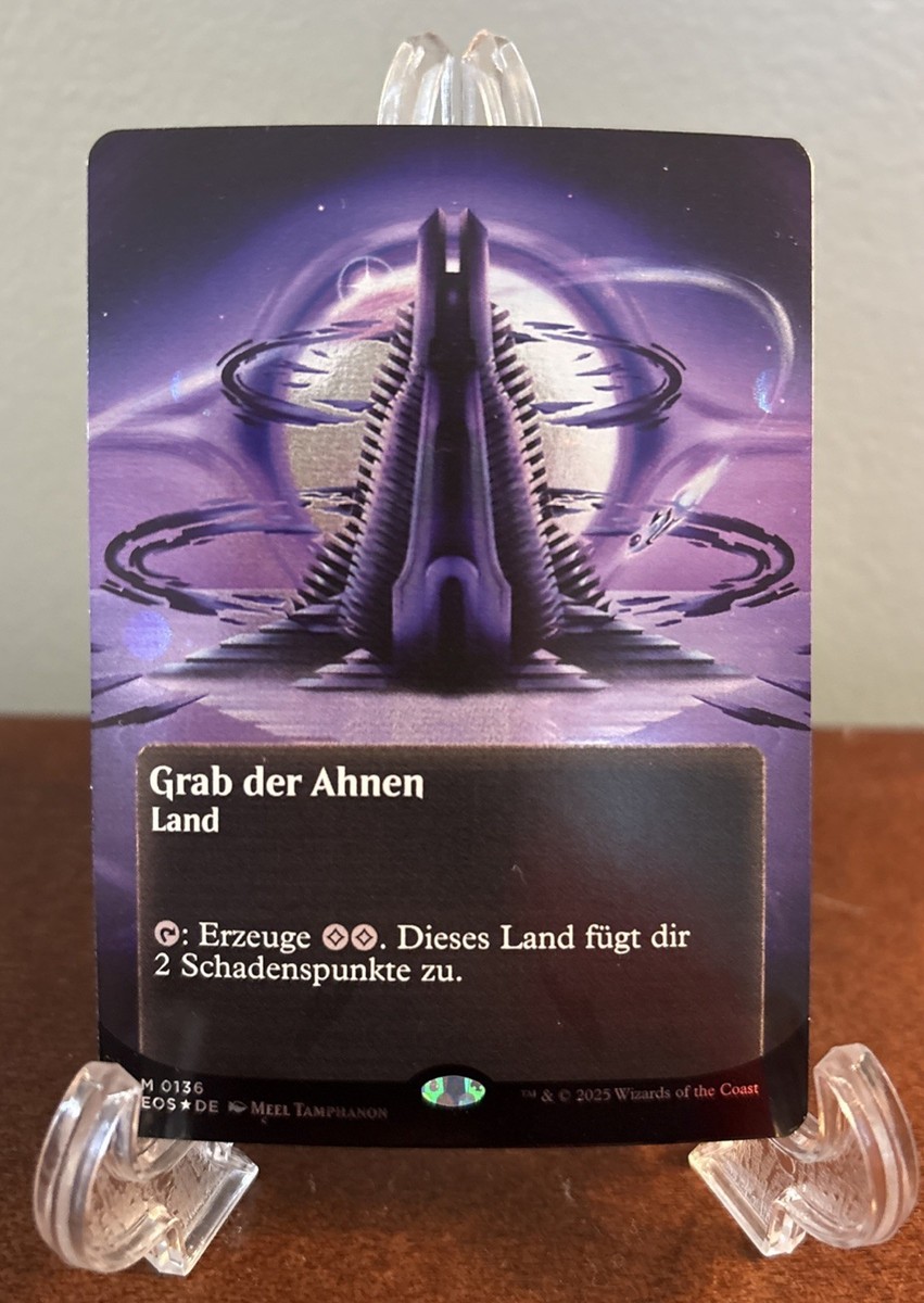 MTG Ancient Tomb Borderless Galaxy Foil German 0136 Edge of