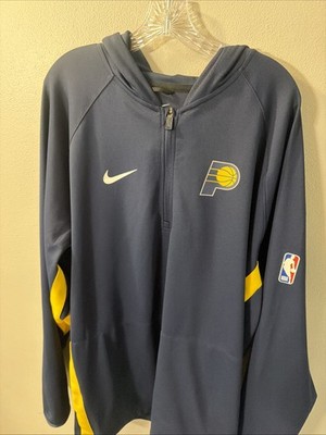 Nike Indiana Pacers NBA 1/4 Zip Lightweight Navy Pullover Men s 3XL Warmup