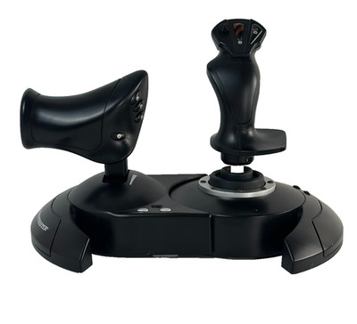 Thrustmaster HOTAS X Flight Stick Joystick PC PS3 Black Dual Throttle Used