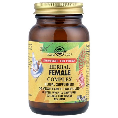 Herbal Female Complex, 50 Vegetable Capsules
