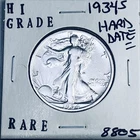 1934 S LIBERTY WALKING SILVER HALF DOLLAR HI GRADE U.S. MINT RARE COIN 8805