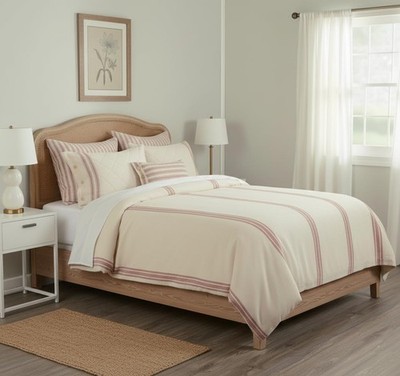 Market Place Red King Duvet Cover