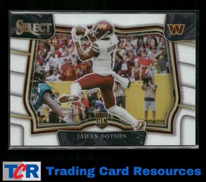 2022 Panini Select #428 Jahan Dotson White Prizm #/35