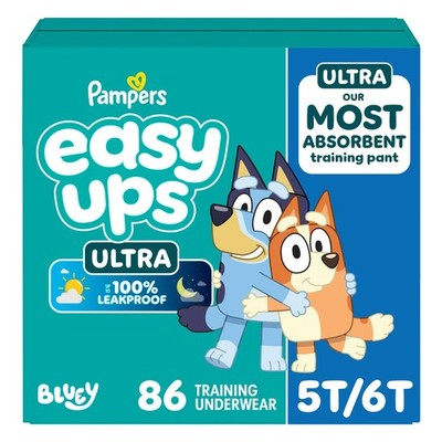 Pampers Easy Ups Ultra Training Pants Unisex, Size 5T/6T, 86-count