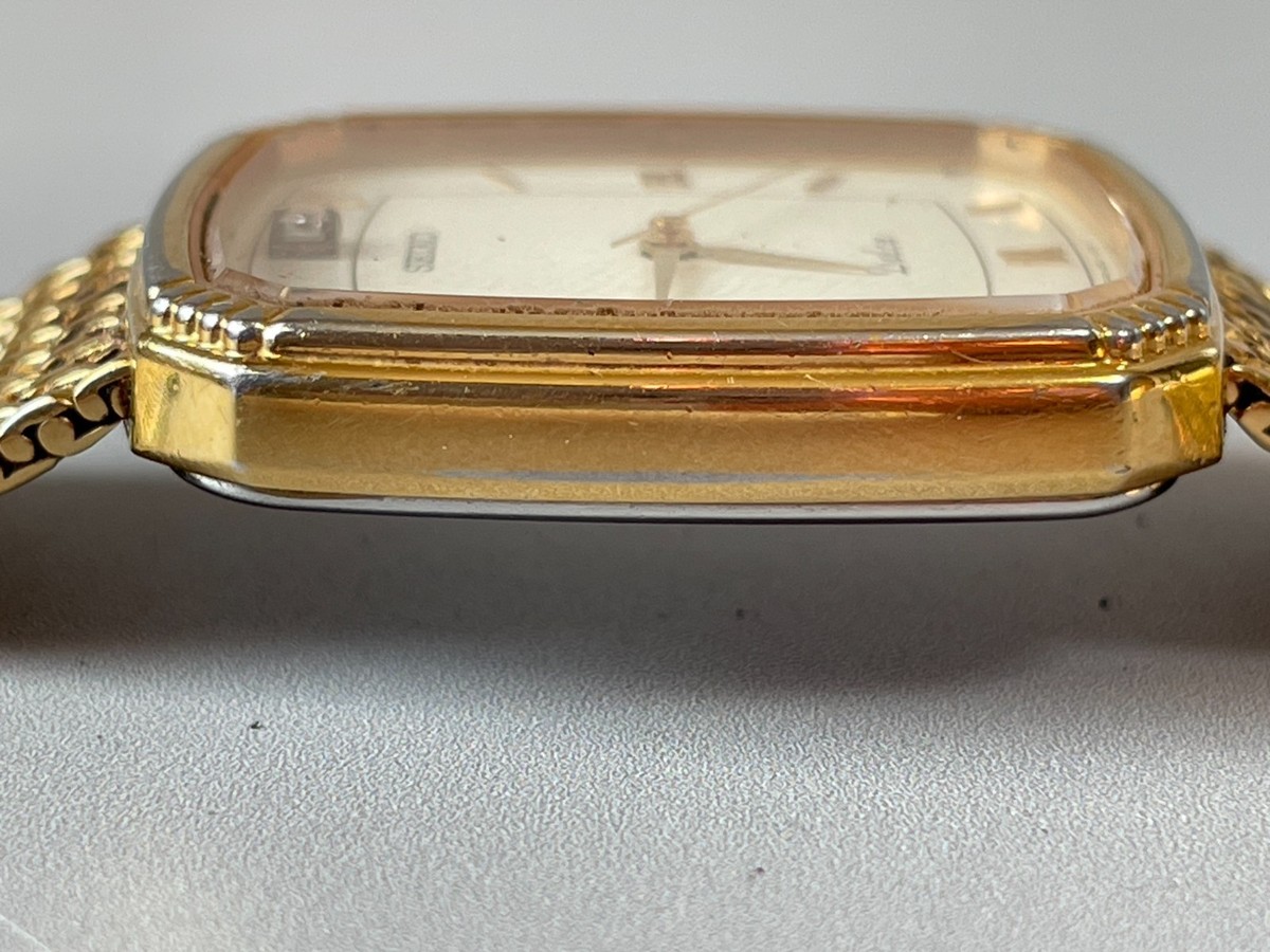 SEIKO Dolce 5E31-5A90 Vintage 1991 [US Stock] Diamond Gold Mens