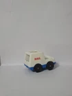 Vintage 1986 Fisher Price Mail Main Street Truck Little People Toy Car Jeep Old