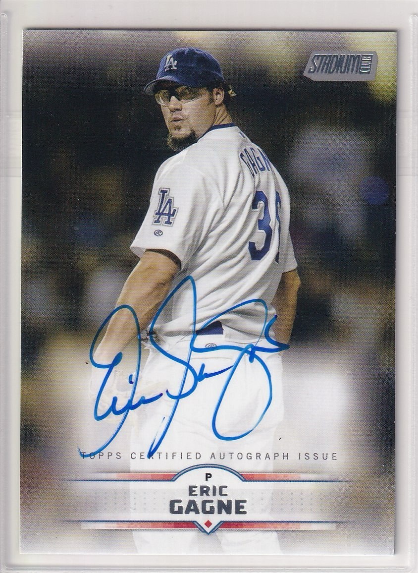 2025 Topps Stadium Club Eric Gagne On Card Auto SCBA-EG Dodgers Cy Young