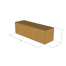 25 20x6x6 Kraft Brown Corrugated Shipping Boxes 32 ECT Single-Wall New