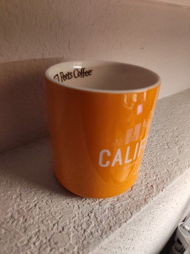 Peets Coffee Mug California Living The Dream Bright Orange - Picture 3 of 5