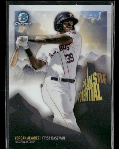 2018 Bowman Chrome #PP-YA Yordan Alvarez Peaks of Potential Houston Astros