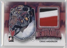 2011-12 ITG Between the Pipes Men Memorabilia /10 Craig Anderson #MMM-01 1p0