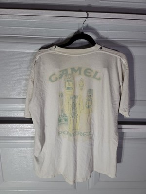 Vintage 1994 Joe Camel Smokin Joe s Racing Print XL White T-Shirt Made in USA
