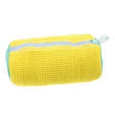 Durable Shoe Washing Machine Bag for All Shoe Types-Yellow with Blue Zipper,Idea