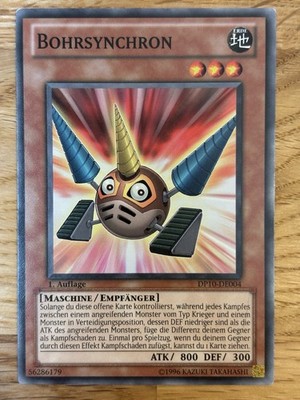 Yu-Gi-Oh Bohrsynchron DP10-DE004 Common 1st Edition Deutsch Excellent Yusei 3