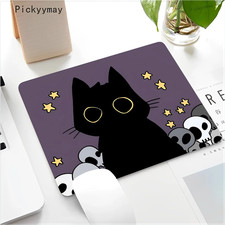 Funny Black Cat Mouse pad PC Desk Mat Table Big Mouse Pad PC Non-slip Rug z12