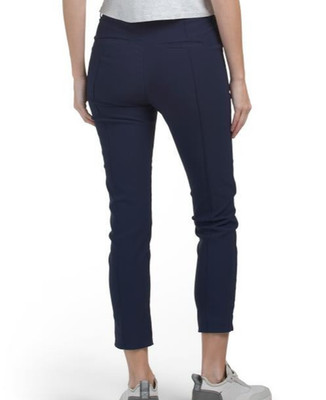 KJUS Women's High Waist Ikala 7/8 Slim leg Golf Pants Atlantic Blue Size 38 NWT