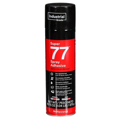 3M Super 77 Multipurpose Permanent Spray Adhesive Glue, Net Wt 16.75 oz 