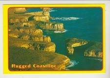 AERIAL VIEW OF THE RUGGED COASTLINE PORT CAMPBELL VICTORIA ROSE POSTCARD