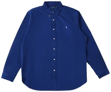 Polo Ralph Lauren Oxford Sport Shirt Chalet Blue Brand New Retail $125.00