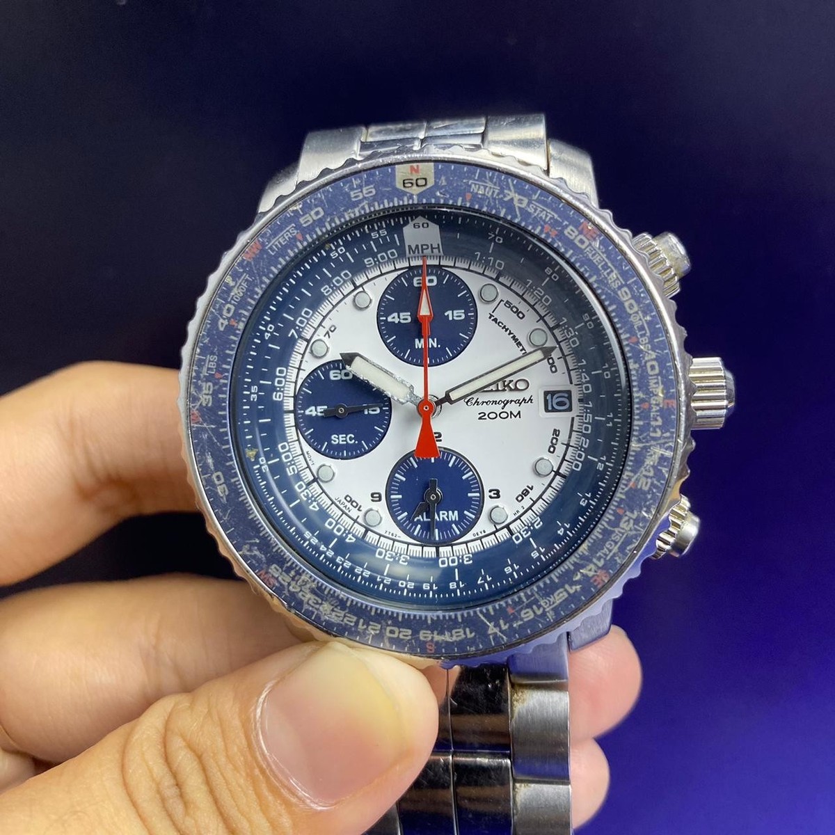 T*M様 逆輸入「SEIKO Flightmaster」SNA413 Seiko Flightmaster White Men's Watch - SNA413 for sale online | eBay