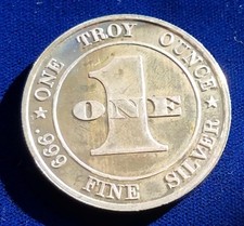 Grin and Bare It |.999 Silver 1oz Round | Vintage Silver Medal 113.93 per troy oz