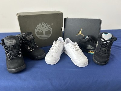 Lot Boys Shoes Nike Retro Air Jordan Timberland Field Boots Puma Roma size 8 8c