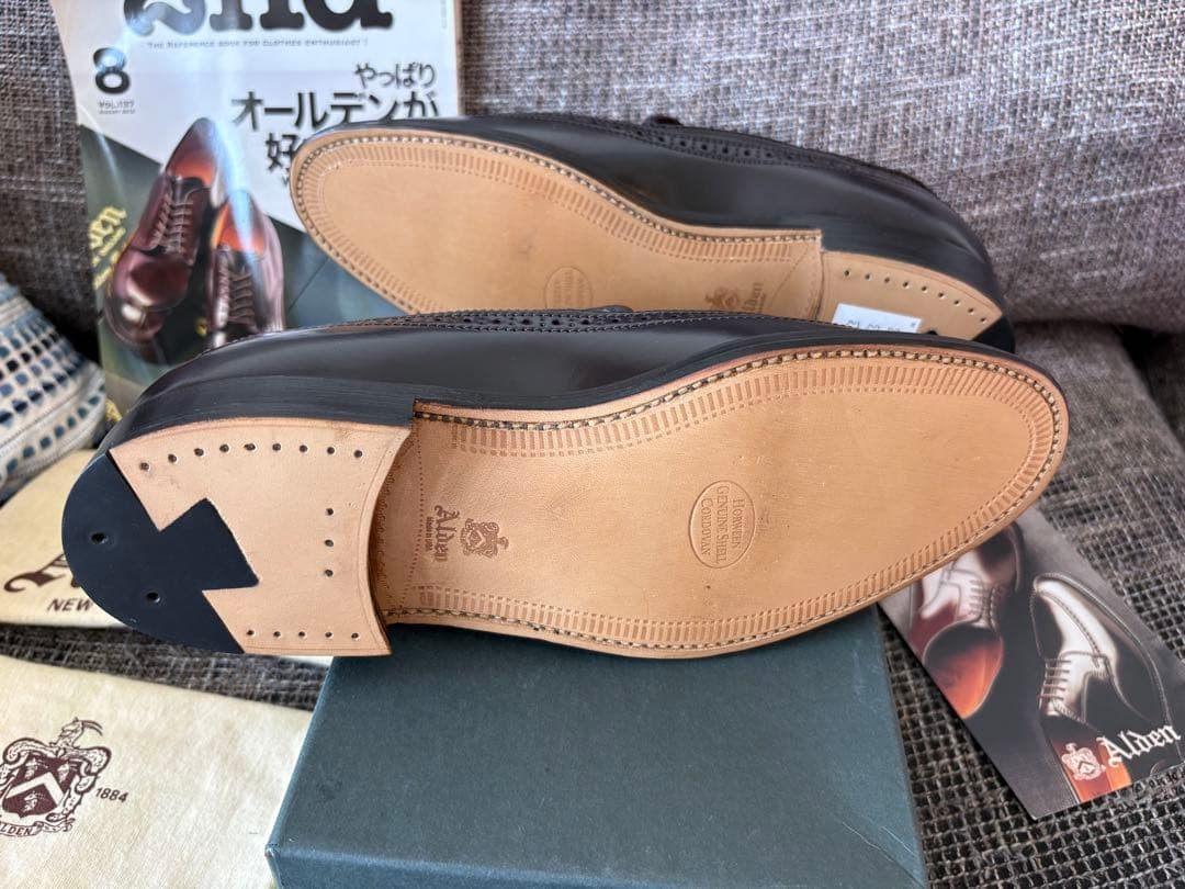 Alden Shell Cordovan 39065 Penny Loafers US 7.5 D Aberdeen Last image 10