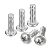 #10-24x5/8" Pan Head Machine Screws, 304 Stainless Steel Screw, Pack of 50